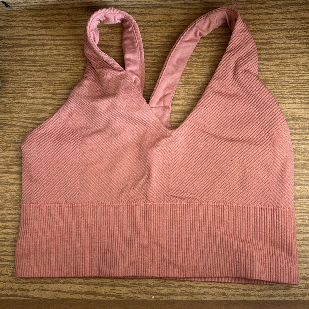 All in motion size small peach/salmon sports bra